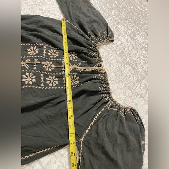 Bohemian World Market top made in India, O/S🩶 - Picture 8 of 11